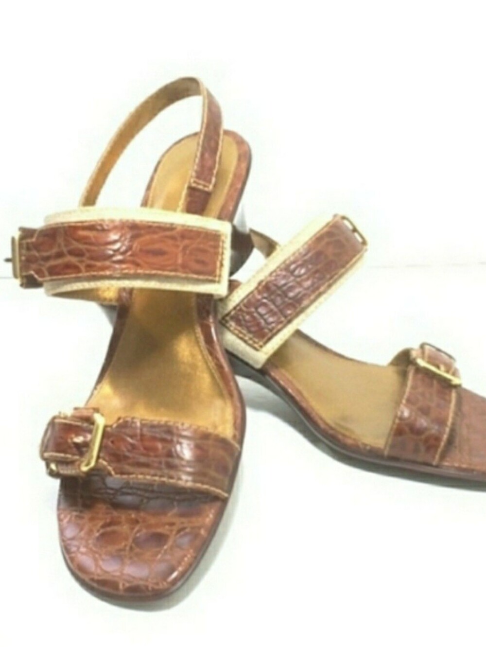 Liz Claiborne Leather Wedge Sandals
